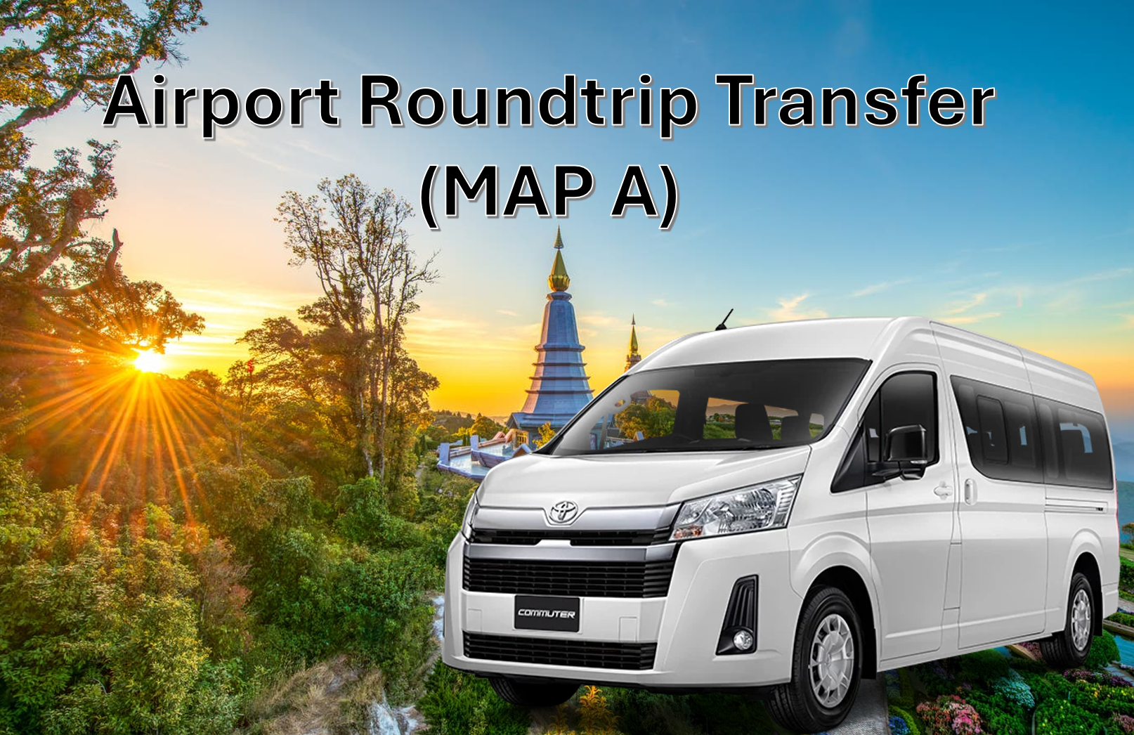 Private Chiang Mai Airport Transfer from/to Hotel in Chiang Mai Old Town Ancient City