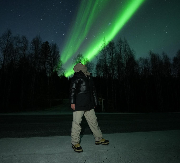 Rovaniemi: Coffee under Northern Lights & Professional Photo