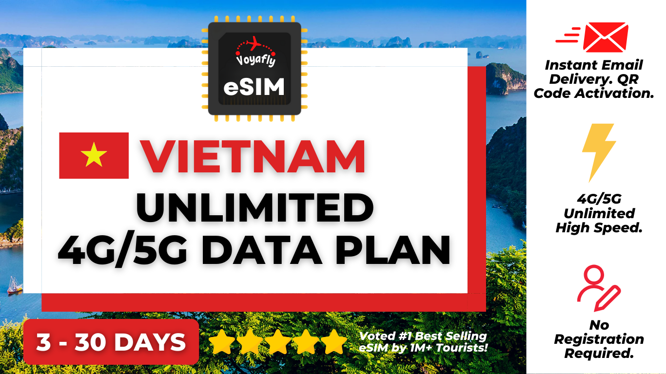 Vietnam - Unlimited 4G/5G Data eSIM