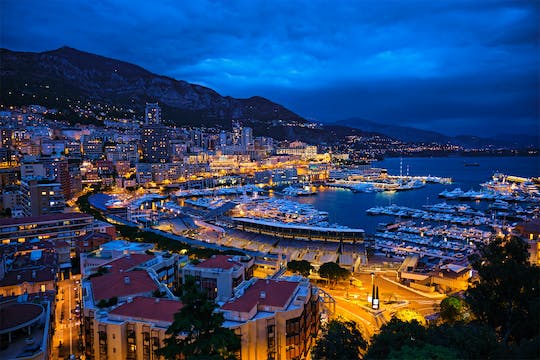 Tour of Monaco by Night from Nice